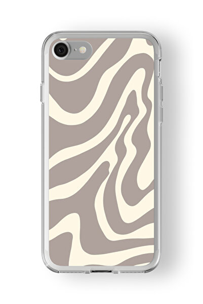 Space Star iPhone 6 Plus ve 6s Plus Uyumlu Pastel Desen Tasarım Baskılı Şeffa...