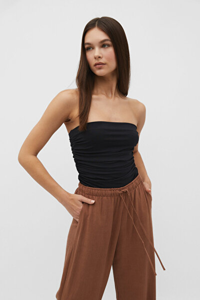 Stradivarius Keten Karışımlı Bol Kesim Pantolon