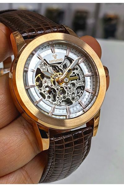 Raymond Skeleton Design Automatic Men's Wrist Watch