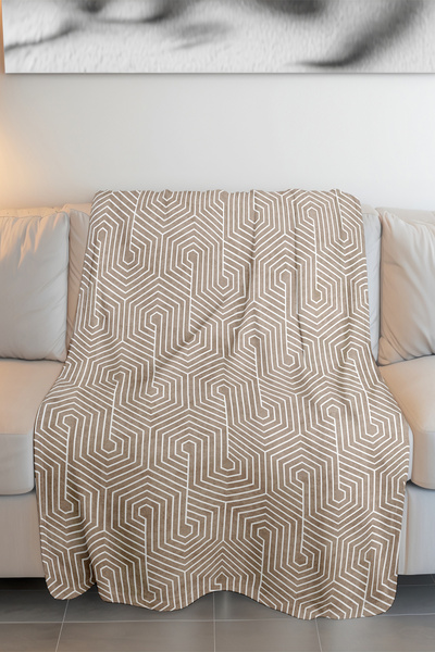 Homefesto Printed Fleece Cream Blanket TV Blanket Machine Washable Blanket Blanket018