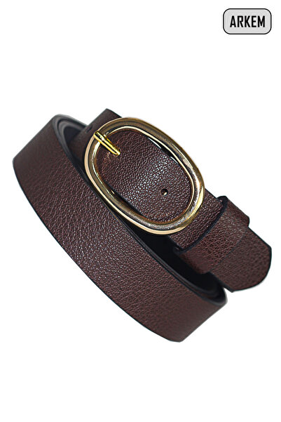 Arkem Kemer Kadın Kemer Kahve Renk 2,5 Cm Kemer