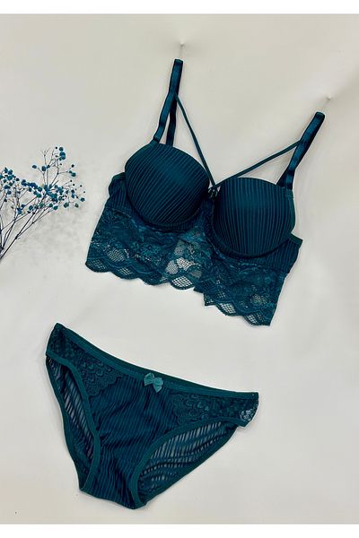 Unique Cross String Bralet and Top Set