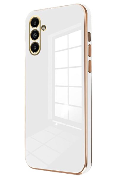 AQUA AKSESUAR Samsung Galaxy A55 5G Uyumlu Parlak Altın Kenarlı Kamera Koruma...