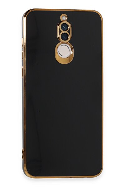 AQUA AKSESUAR Huawei Mate 10 Lite Uyumlu Parlak Altın Kenarlı Kamera Korumalı...