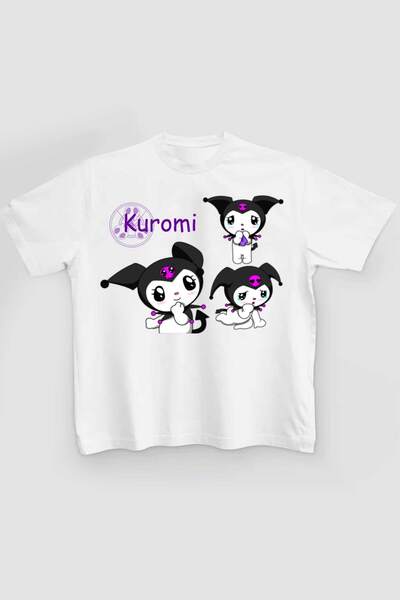 Alfa Tshirt Kuromi Purple Visual White T-Shirt