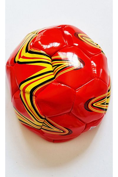 Mahi Max Stitched Perfect Ball PVC Soccer Ball - Color Pattern Selected - Non-Inflated Comes Without Air 1 Piece