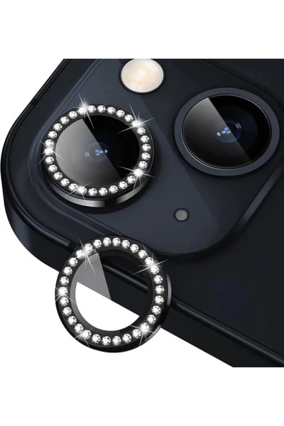 Solid Iphone 14 / 14 Plus Uyumlu Taşlı Kamera Lensi Koruyucu