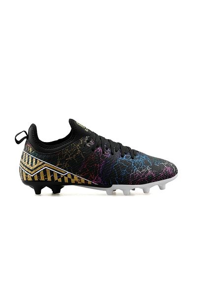 Anıl Ayakkabı Play Mk 241 - 129 Black Patterned Anatomical Sole Turf Football Shoes