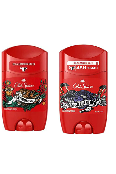 Old Spice Night Panther Erkekler Için Stick Deodorant 50 ml +Bearglove Erkek Deodorant Stick 50 ml