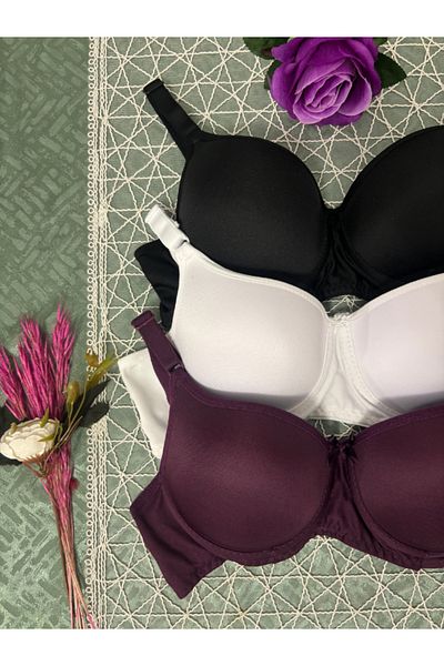 Kerem Giyim Women's Non-Padded Underwire 3-Piece Bra