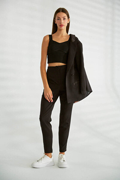 Robin Victoria Yüksek Bel Pantolon Siyah