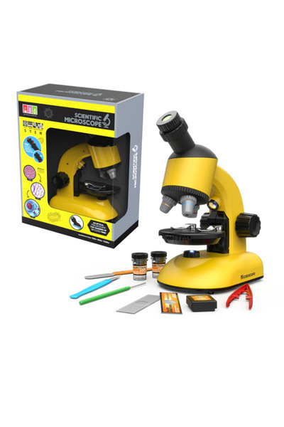 RICHIE Eğitici mikroskop seti ışıklı mikroskop seti 11 parça kaliteli mikrosk...