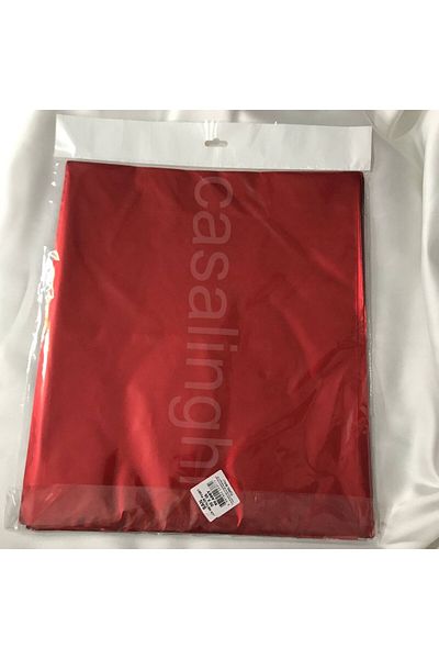 bisaccia Single Color Red Thick Luxury Gift Package with Metalized Shiny Tape 30X35 cm - 1 Pack (50 Pcs)