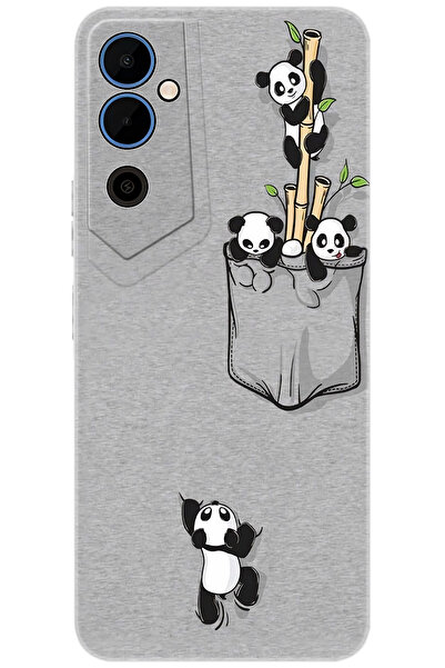 TECNO Pova Neo 2 (LG6N) Uyumlu Kılıf Desen Baskılı Silikon Pandalar Stk:749 Cp-xxw0nbf