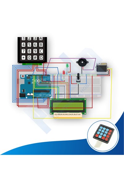 Prtp-Prototip Elektronik & Hobi Arduino Şifreli Kapı Kilit Sistemi Full Proje...