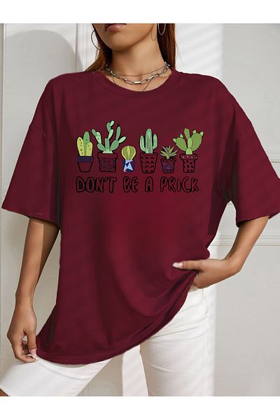 aynewmoda Тениска с голям размер DON'T BE A PRICK