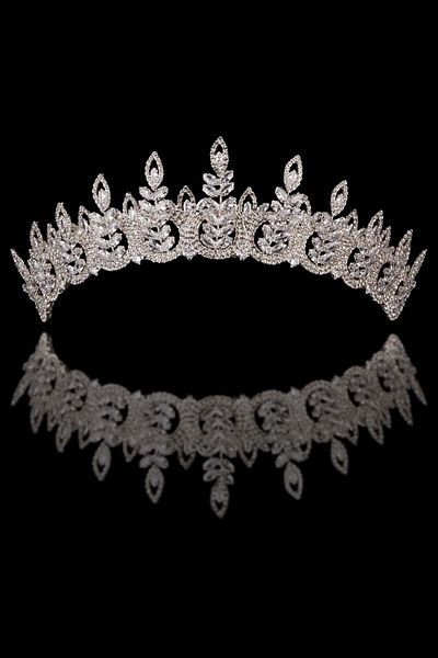Hayalperest boncuk Bridal Wedding Crown With Shiny Zirconia For Your Unique Beauty
