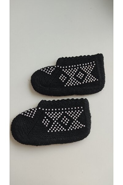 KÖK EL YAPIMI VE HEDİYELİK EŞYA Çeyizlik Bohçalık El Örgüsü Boncuklu Patik