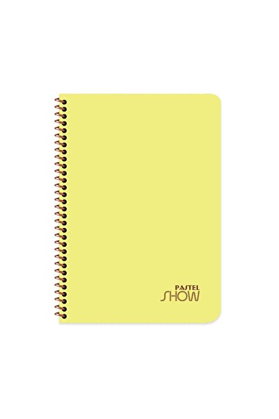 KESKİN COLOR Keskin Color Pastel Show Spiralli Sarı Plastik Kapak 60 Yaprak A...