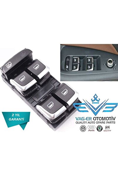 Genel Markalar AUDİ A4 2008-2016 ÖN SOL CAM AÇMA DÜĞMESİ DÖRTLÜ 8K0959851F
