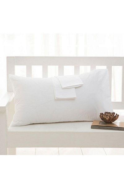 by ballı biocotton Biocotton 2-Piece Pillow Case Soft Solid Color 100% Cotton 50x70 Size