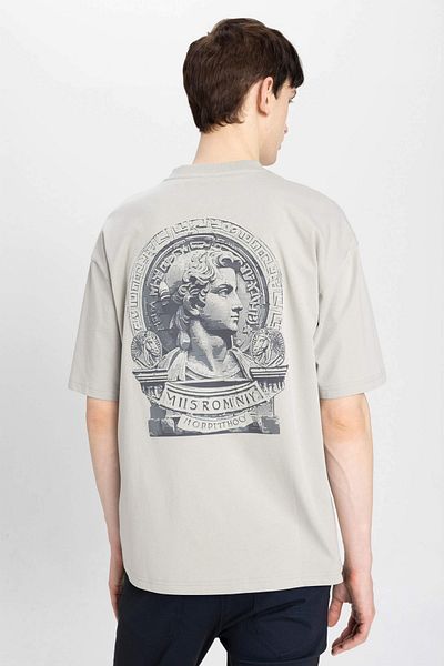 DeFacto Tricou gri pentru bărbați - Model C3626ax/gr322