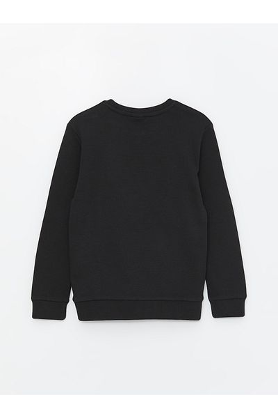 LC Waikiki Boy - Crew Neck and Printed Long Sleeve T-Shirt
