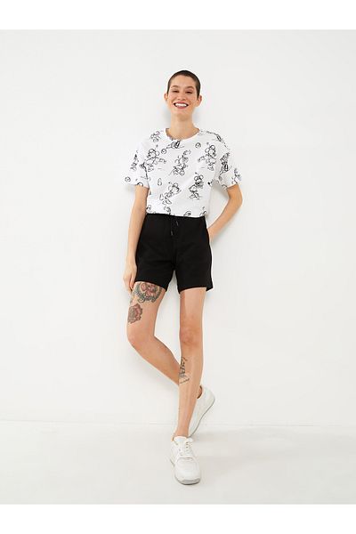 LC Waikiki Dámské rovné šortky - elastický pas