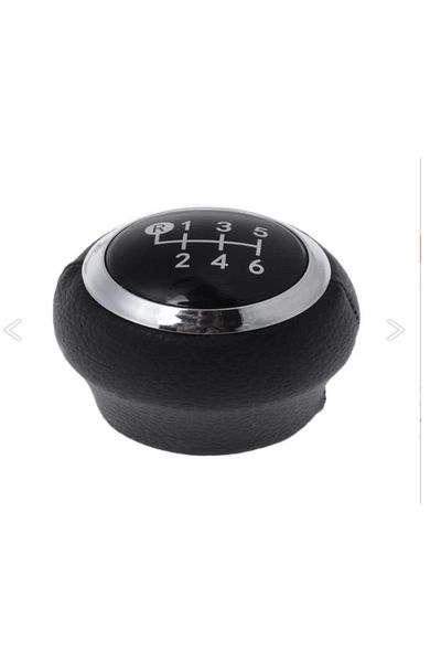 MATSUBA Toyota Gear 6 Forward Black Leather Knob - Corolla/Auris/Avensis/Yaris