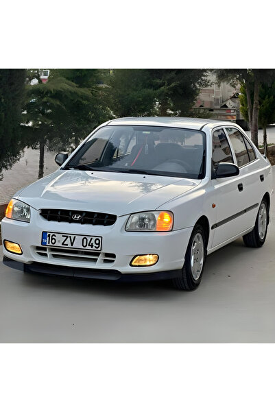 SHOOPLAA Hyundai Accent Yumurta Kasa 2002-2007 Uyumlu H lip Esnek Ön Lip 2 Parça Karlık Ön Ek Tampon Altı Dil
