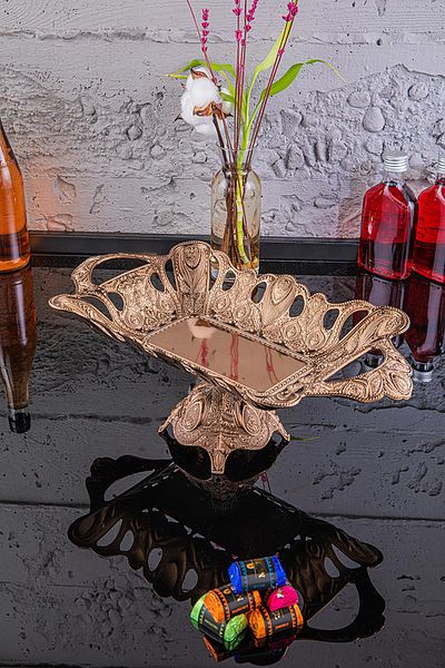 Sena Openwork Rectangular Chocolate Holder with Pedestal (267-K-K)