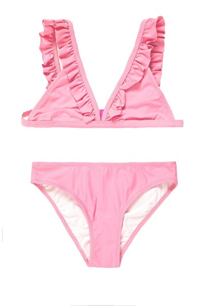 Argento Küçük Üçgen Fırfırlı Kız Çocuk Bikini