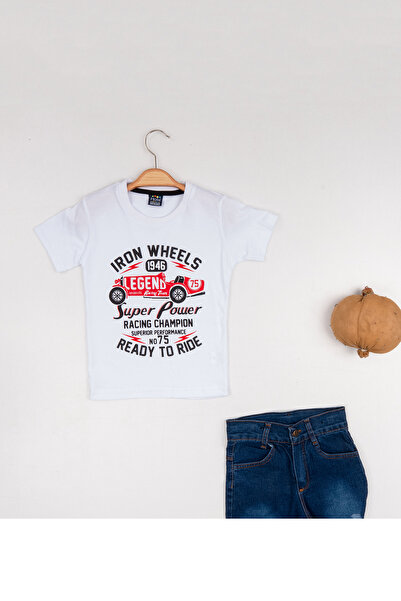 Hola Kids Boy's Raincoat-pants and T-shirt 3-Piece Set Hlk5060154