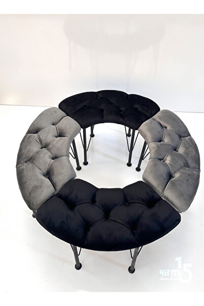 Yirmi15 Bench seti oval tasarım - 4 adet Bench