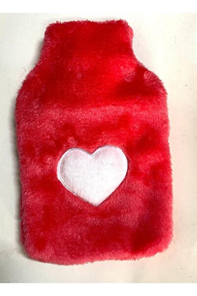 Sia HOT WATER BAG PLUSH HEART, PINK THERMOFOR 26X17X2CM 1 LITER