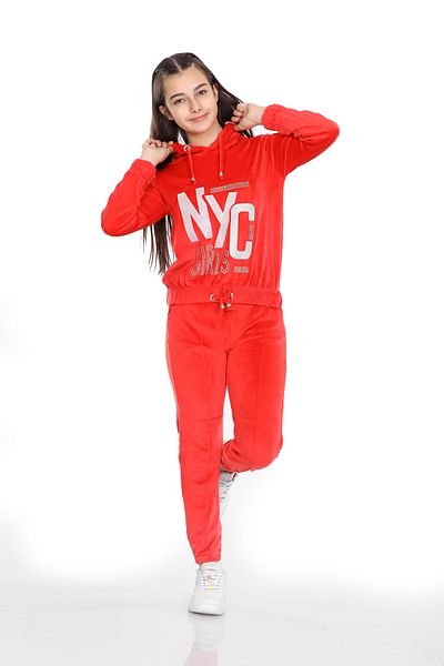 MORNIO Girl's Tracksuit Set Vf24kmr40030-1