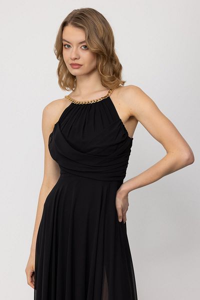 Ekol Φόρεμα Mi Chain Strap με σχισμή μπροστά