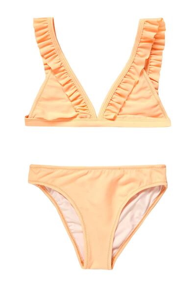 Argento Küçük Üçgen Fırfırlı Kız Çocuk Bikini