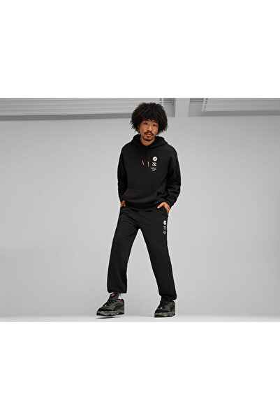 Puma Puma X Staple Graphic Hoodie Erkek Günlük Sweatshirt 62472501 Siyah