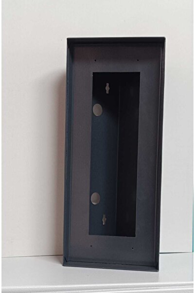 Acil Pano Açılı Diafon 15x35x10,5 Zil Paneli, Metal Yön Çevirme Ve Koruma Kutusu Antrasit