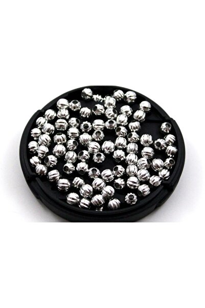 yfhobi 10 gram - 5 mm DORİKA DESEN Nikel Kaplama Metal Boncuk, Demir Boncuk (...