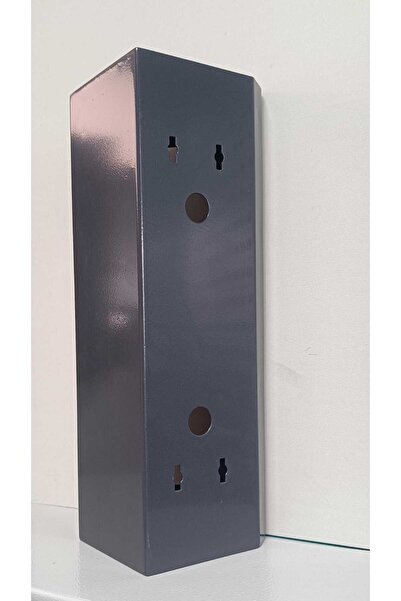 Acil Pano Açılı Diafon 15x35x10,5 Zil Paneli, Metal Yön Çevirme Ve Koruma Kutusu Antrasit