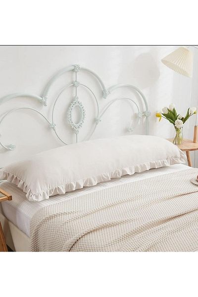 eyma home Μακριά Μαξιλαροθήκη Έγκυος - 100% Βαμβάκι, Διακόσμηση (50*140cm)