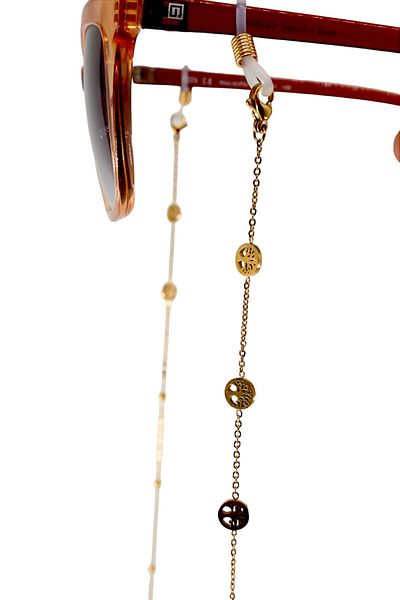TUM TUM Steel Gold Exclusive Glasses Chain - Special Design Strap
