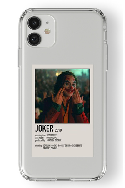 Space Star iPhone 11 Uyumlu Joker Poster Tasarım Baskılı Şeffaf Kılıf