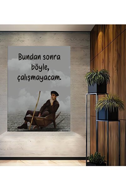 Teona Ahşap Ahşap Çöpçüler Kralı Kemal Sunal Retro Kare Şeklinde Duvar Dekora...