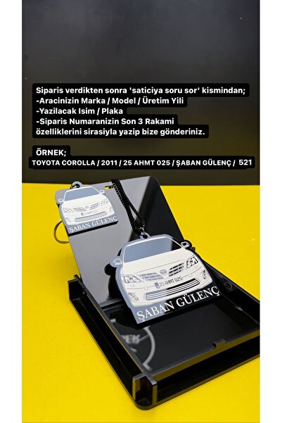 Kişiye Özel Pleksi Dikiz Ayna Süsü ve Anahtarlık