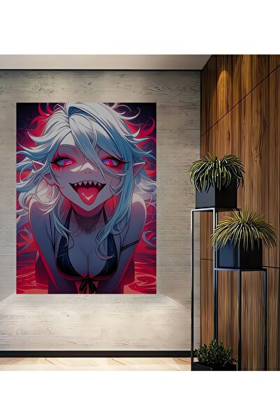 Teona Ahşap Ahşap Genç Oyuncu Odası Anime Kız Kare Şeklinde Dekorasyon Tablosu