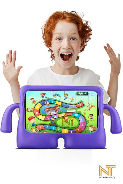 Nezih Case Apple Ipad Air 2 5th Generation 6th Generation 9.7'' Fun Children's Case with Stand Silicone Tablet Case