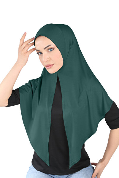 Ecardin Ύφασμα βισκόζης Πρακτικό έτοιμο σάλι τουρμπάνι - St101 Emerald